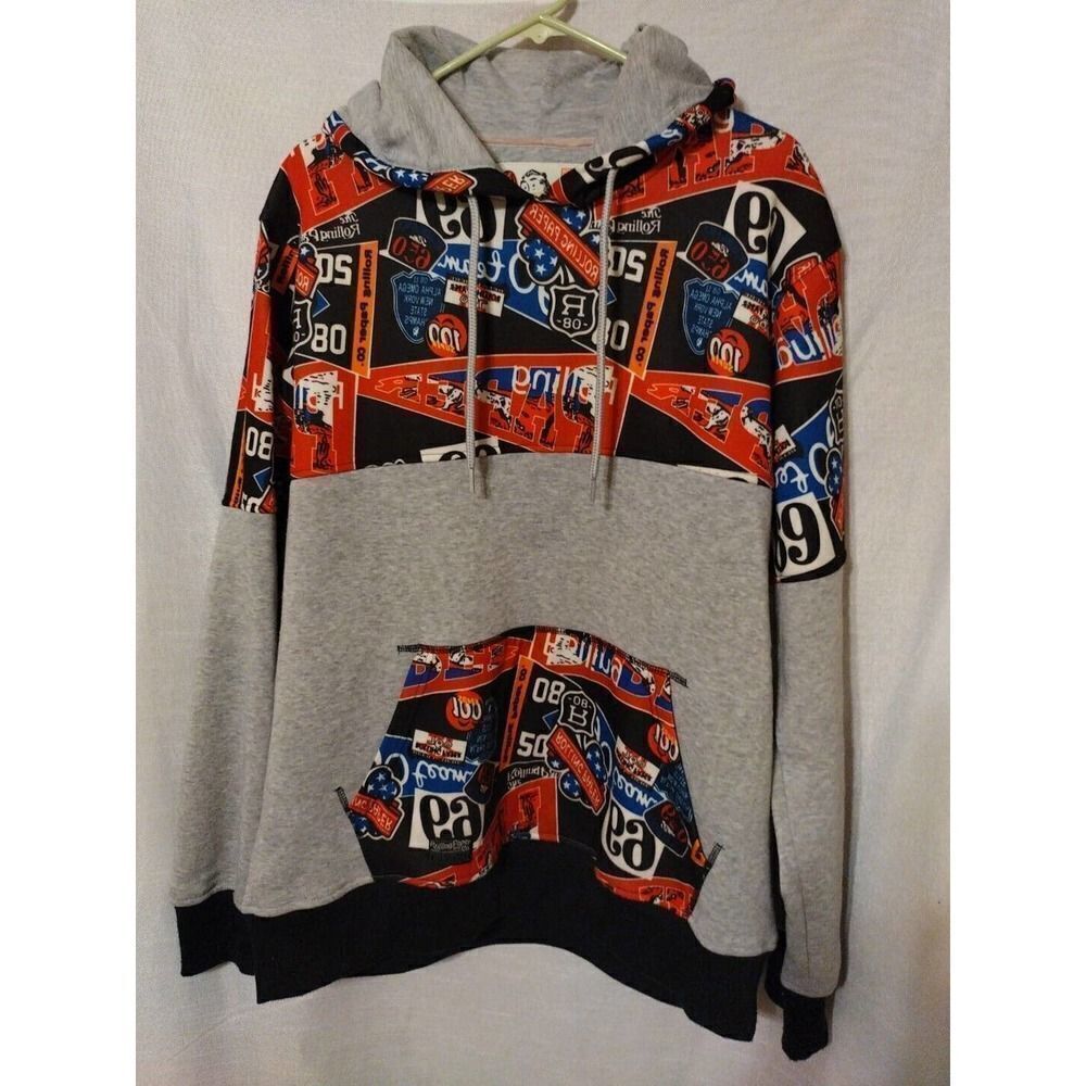 Rolling Paper Co. Decorative Hoodie Men's XL Gray Multiple Road Style Designs